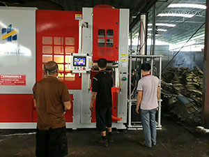 浙江金華造型機安裝調試完畢